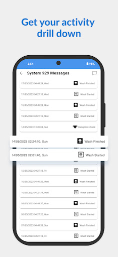 Android application RST Cleantech remote auto wash screenshort