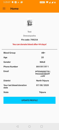 e-BloodSeva Screen 3