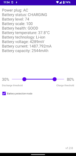 Battery Guard Screen 2