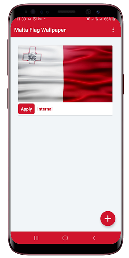 Android application Malta Flag Live Wallpaper screenshort