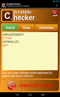 Word Checker (for SCRABBLE) Screenshot