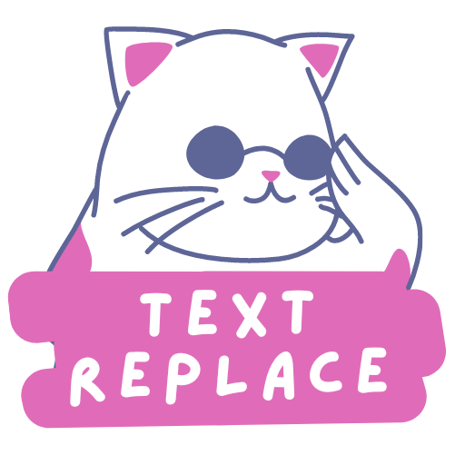 文字取代文字 textreplace 文字轉換器 logo