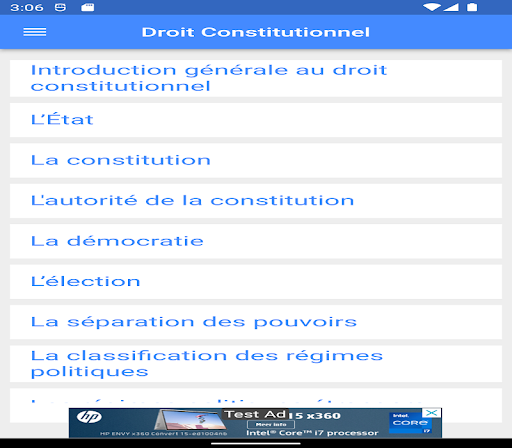 Droit Constitutionnel  Cours