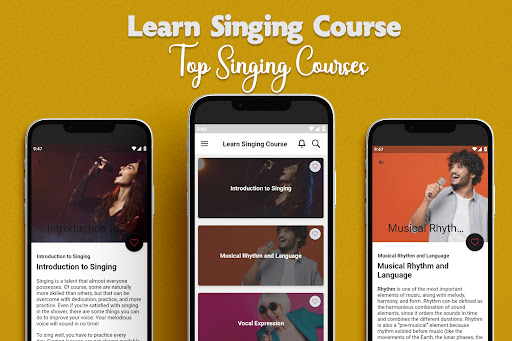 Android application Learn Singing Course screenshort