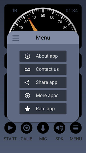 Screenshot of Decibel Meter Pro