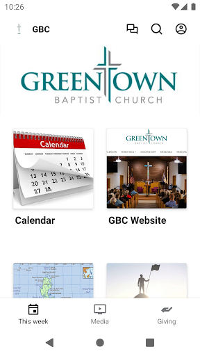 Android application Greentown Baptist Church screenshort