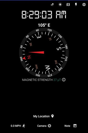 Android application Compass screenshort