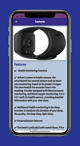 M6 Smart Watch Guide Screen 3