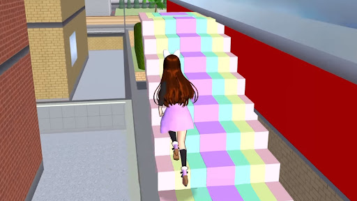 Anime Girl Parkour Chase 3D Screen 2