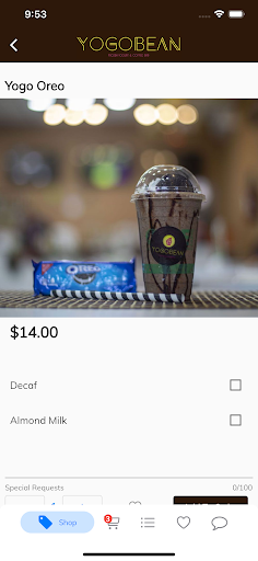 Yogo Bean Screen 2