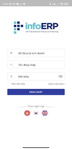 Android application InfoERP screenshort