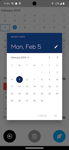 PEC Check-in Screen 2