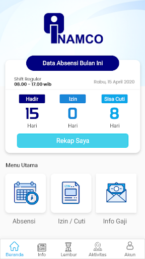 Inamco Absensi Screen 3