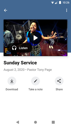 Face2Face Worship Center Screen 3