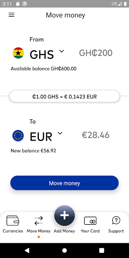 Screenshot of MoneyWallet