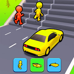 Ikoonprent Shape Transform: Shifting Car