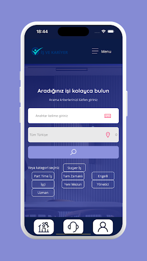 Android application İş ve Kariyer screenshort