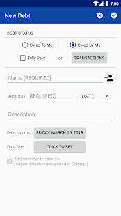 Captura de pantalla de Debt Manager y Tracker Pro