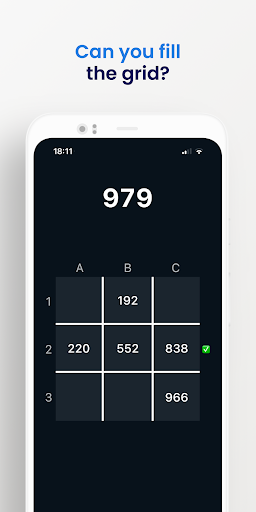 Number Grid Challenge Screen 3