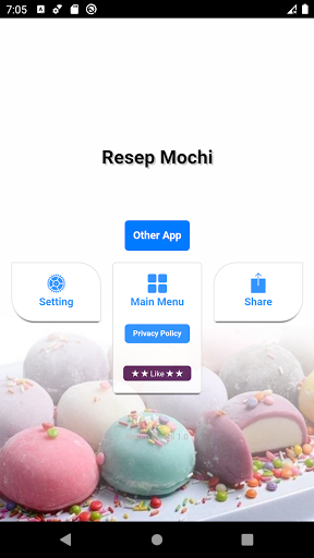 Android application Resep Aneka Olahan Mochi screenshort