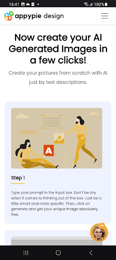 Screenshot of AI Image Generator