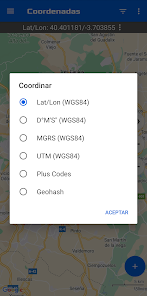 Captura 6 Mapa de coordenadas GPS android