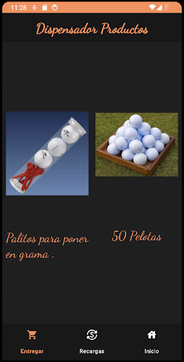 Android application Dispensador Pelotas screenshort