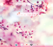 screenshot of Blooming Flowers Theme
