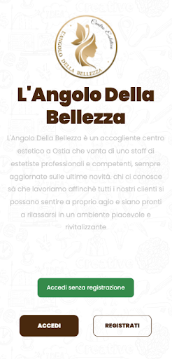 Android application L' Angolo della Bellezza screenshort