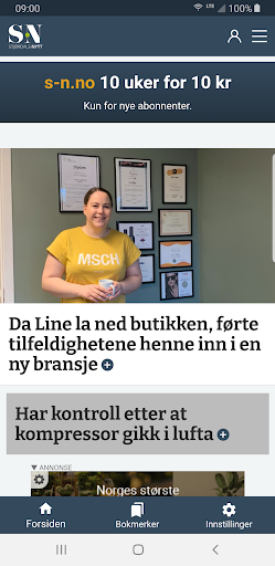 Android application Stjørdals-Nytt screenshort