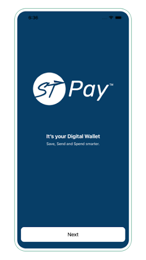 Android application ST Pay - Spend, Save, Invest screenshort