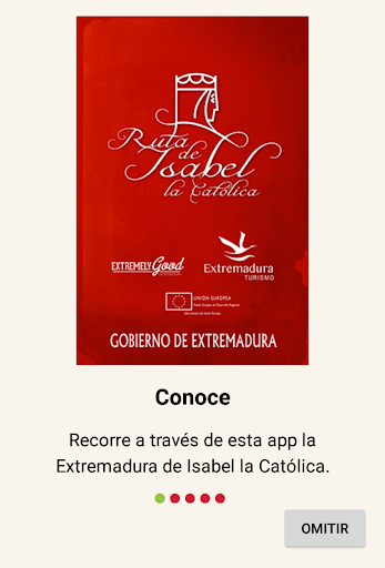 Android application Ruta de Isabel la Católica screenshort