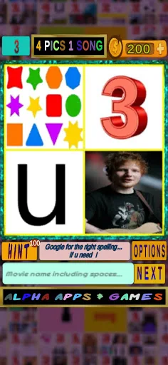 4 pics 1 english song Hit song - Screenshot 1