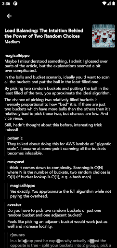 Cheddar for Hacker News Screen 2
