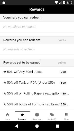 Brooklyn Smoke Rewards Screen 2