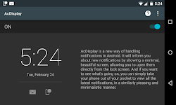 screenshot of AcDisplay