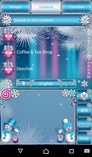 Snowman Go Keyboard theme Screen 2