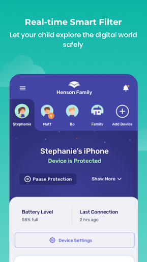 Android application Canopy Shield screenshort
