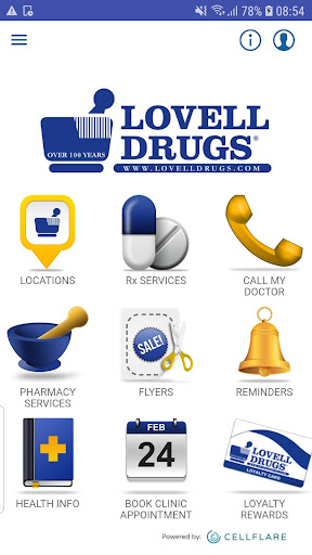 Android application Lovell Drugs screenshort