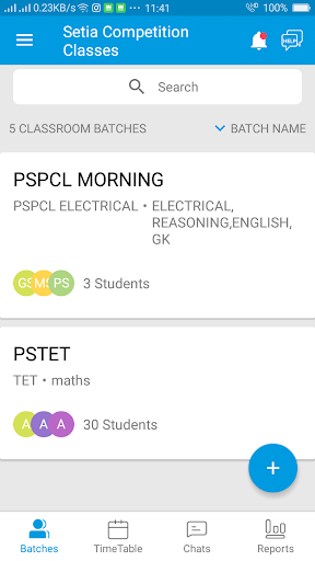Android application Setia Competition Classes screenshort