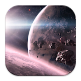 Galaxy Asteroids Wallpaper 4K icon