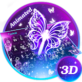 3D Smoke Butterfly Theme&Emoji Keyboard icon