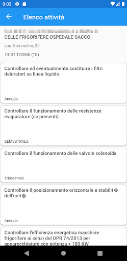 Facility Management-Clienti Screen 2