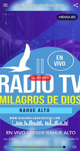 Android application RADIO MILAGROS DE DIOS RAHUE screenshort