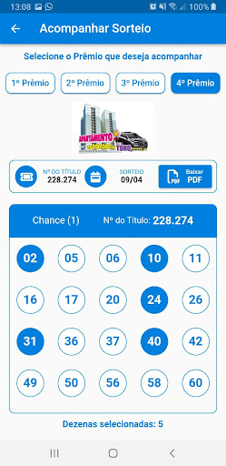 Triângulo da Sorte App Screen 3