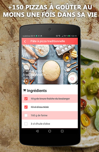 Aperçu de l'application
