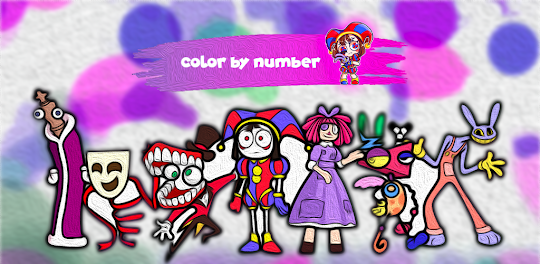 Color By Number Digital Circus