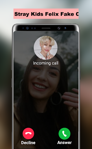 Android application Stray Kids Felix Fake Call screenshort