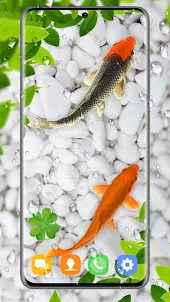 4k koi Fish Live Wallpapers 3D