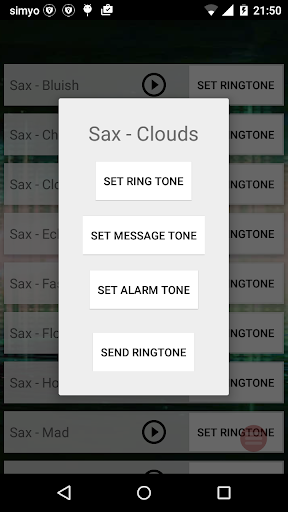 Ringtones: Sax tunes Screen 2